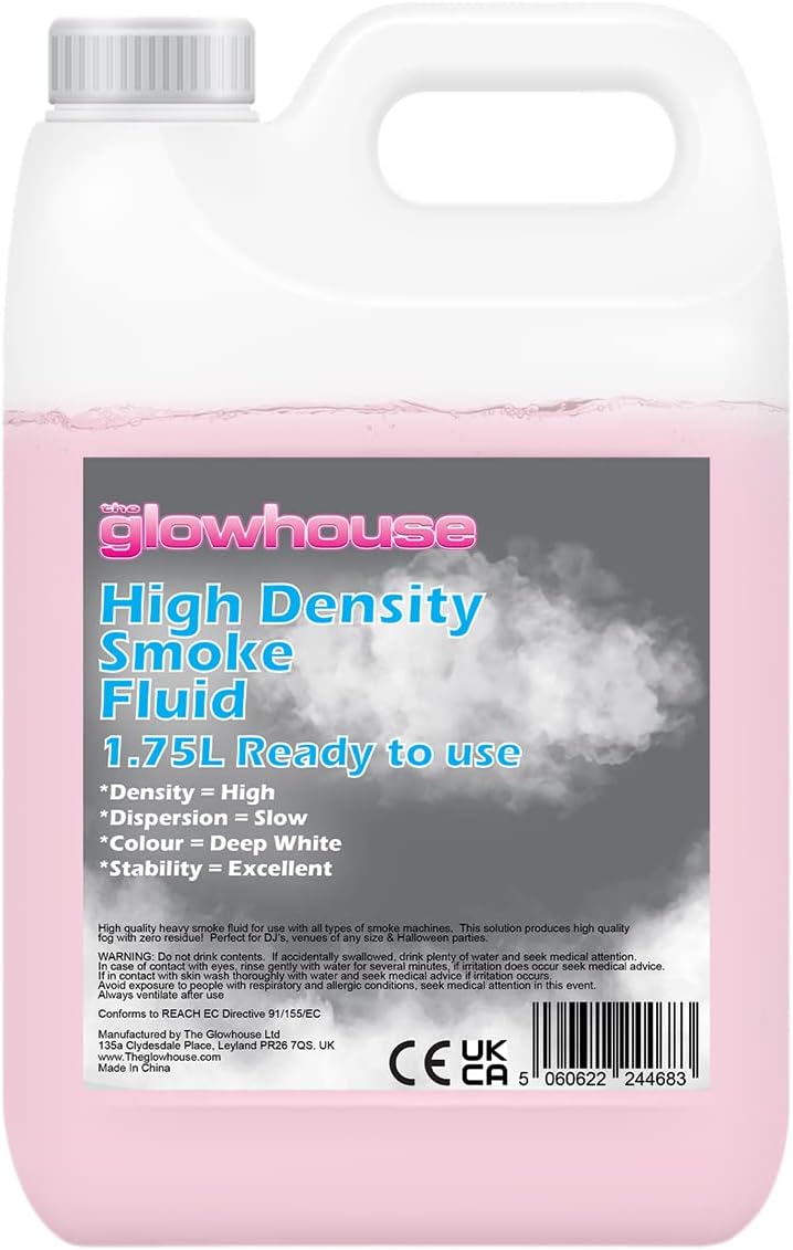 Fog Machine Liquid, Super High Density Fog Juice for Fog Machine, Universal 59fl.oz Smoke Juice, Haze and Mist Effect, Fog Fluid for Party Atmosphere