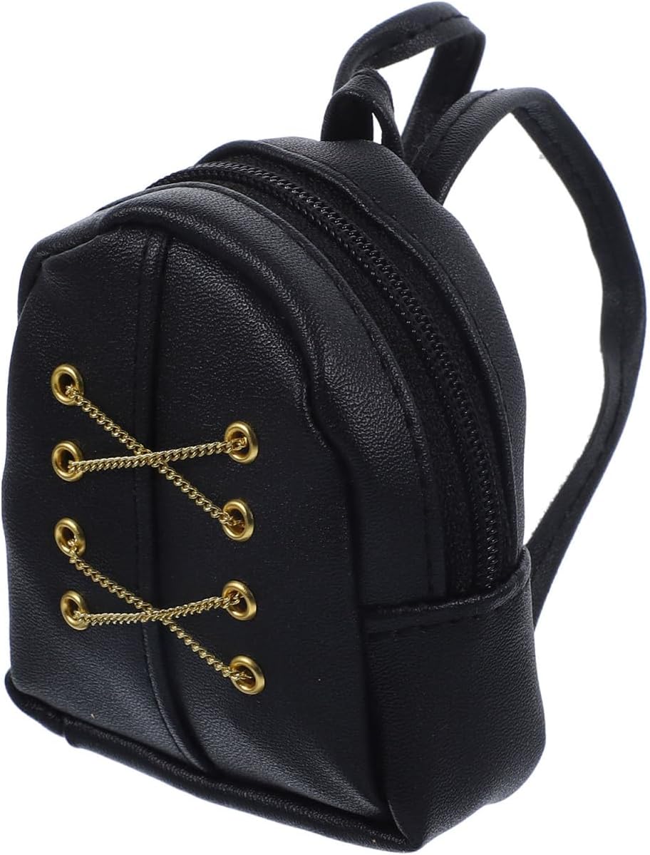 ABOOFAN Doll School Bag Mini School Supplies Mini Backpack Toy Doll School Accessories Dollhouse School Accessories Mini Doll Supplies Toy Backpack Baby Fabric Child Miniature