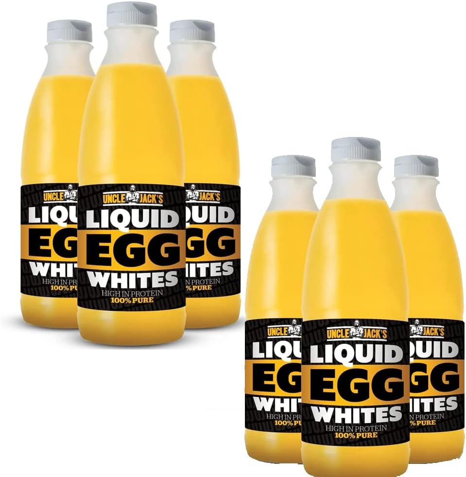 Uncle Jack's Free Range Liquid Egg Whites (485ml Pack of 6)