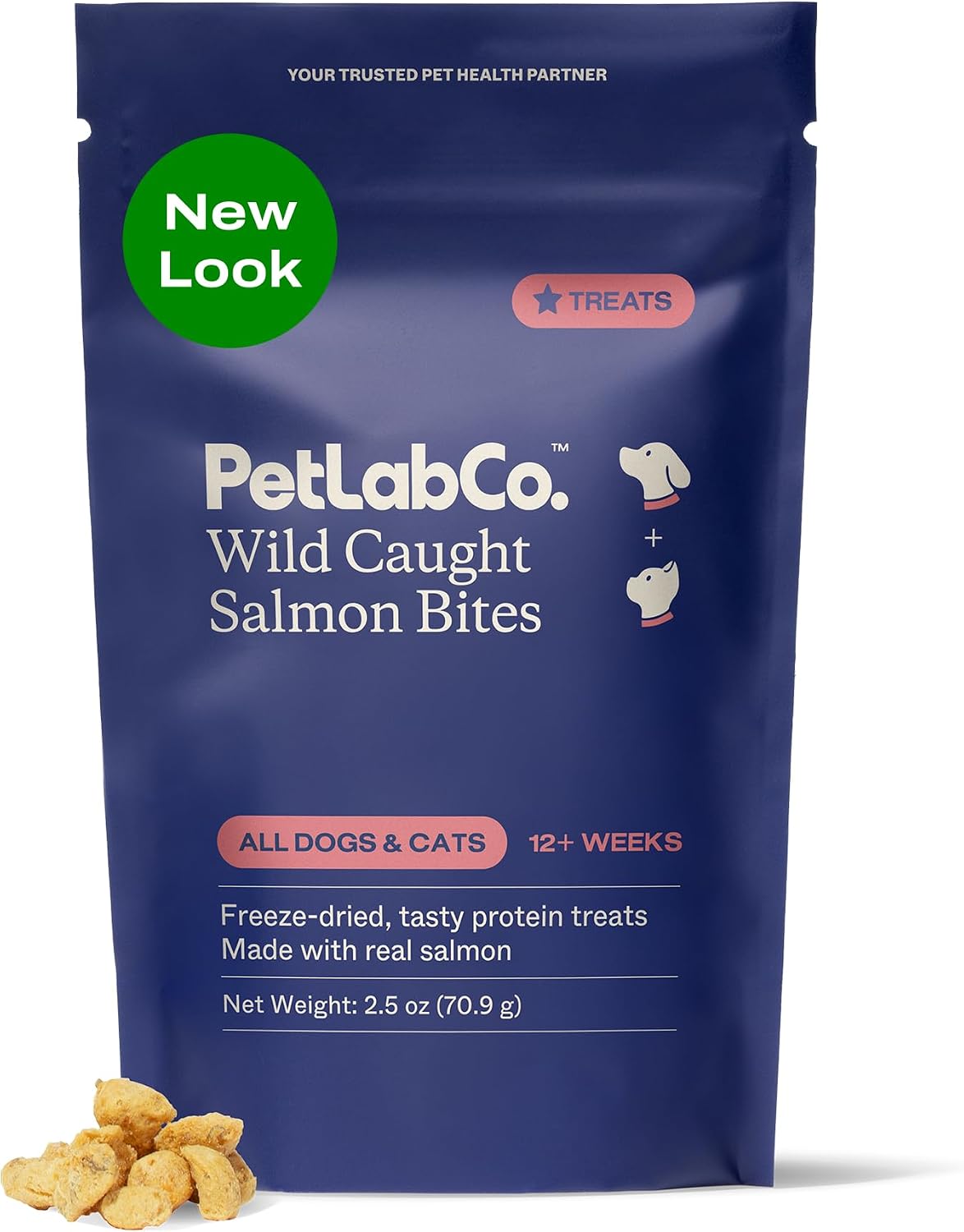 PetLab Co. Wild Caught Salmon Bites for Dogs, Freeze-Dried