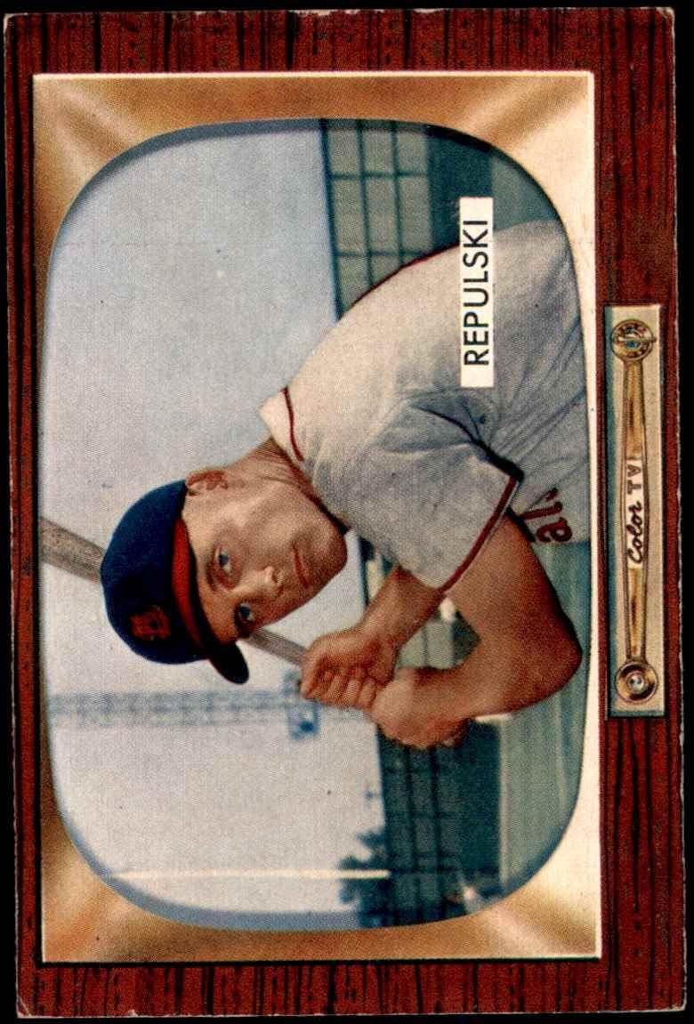 1955 Bowman Regular (Baseball) card#205 Eldon 34Rip34 Repulski of the St. Louis Cardinals Grade very good/excellent