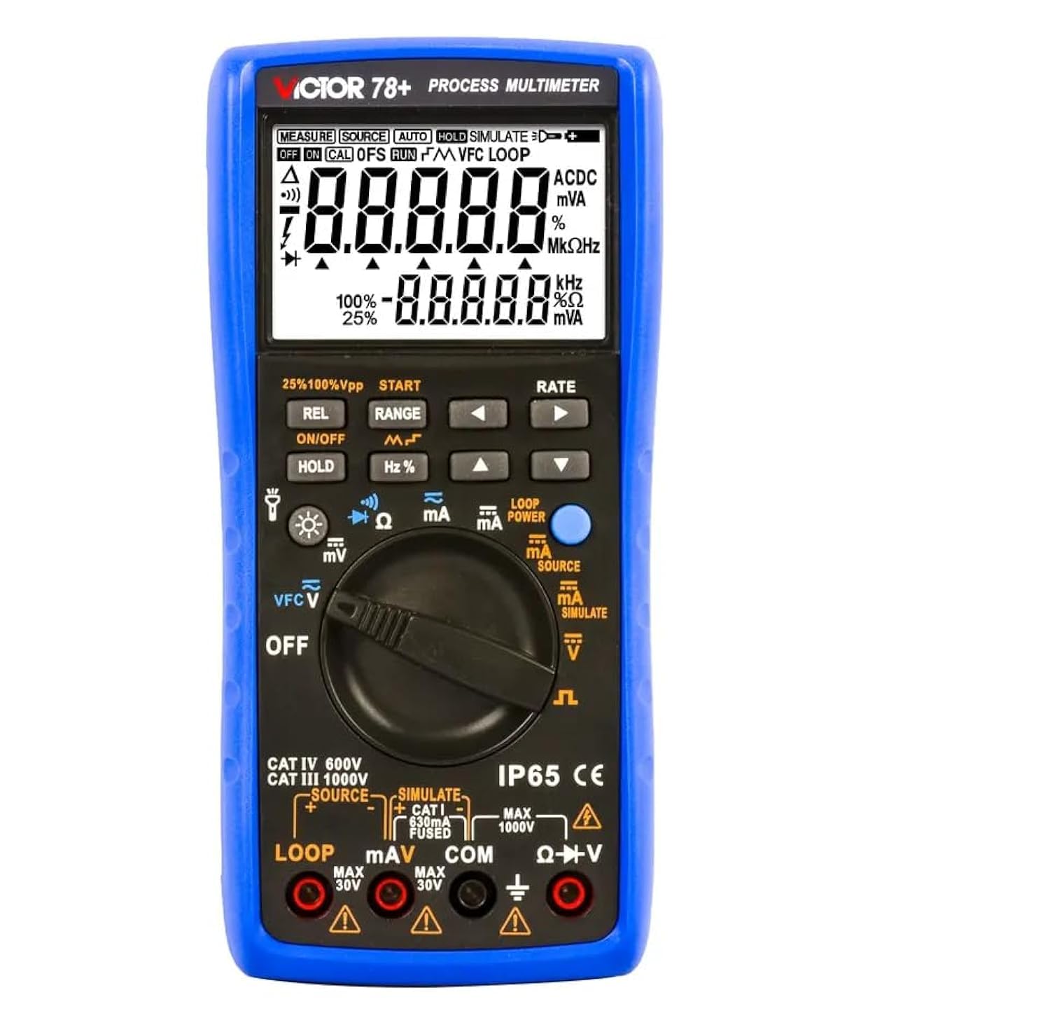 78+ Process Multimeter DCV 1000v ACV VFC Resistance Continuty Digital Multimeter(Victor 78+)