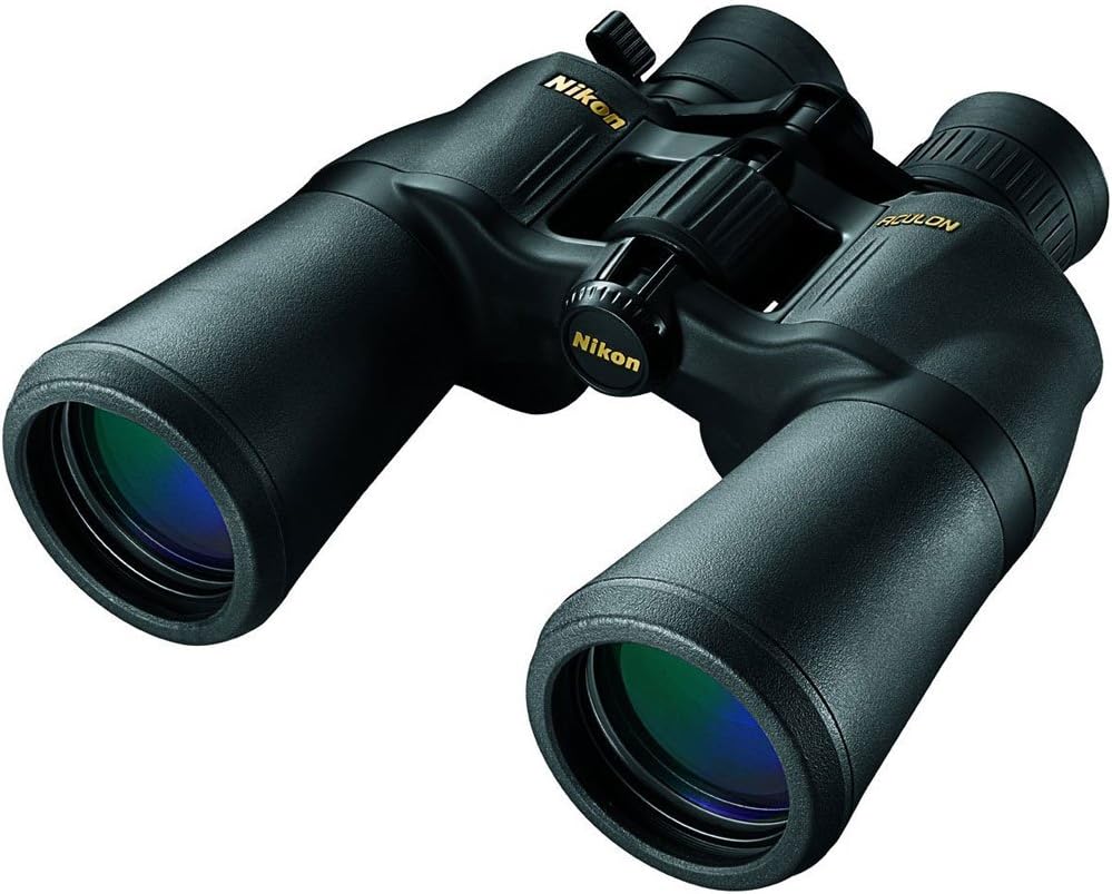 Nikon ACULON A211 10-22x50 Binocular | Multilayer coating, Porro prism Binocular with turn and slide eyecups, Tripod Adaptable | Official Nikon USA Model