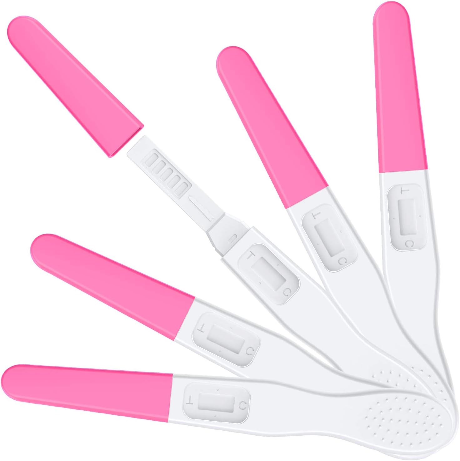 MOMMED Pregnancy Test, 5 X Individually-Sealed Wrapped, HCG Tests Sensitivity of 25 MIU(25 Ng/L), 1 Minutes Rapid Detection, 5 Packs