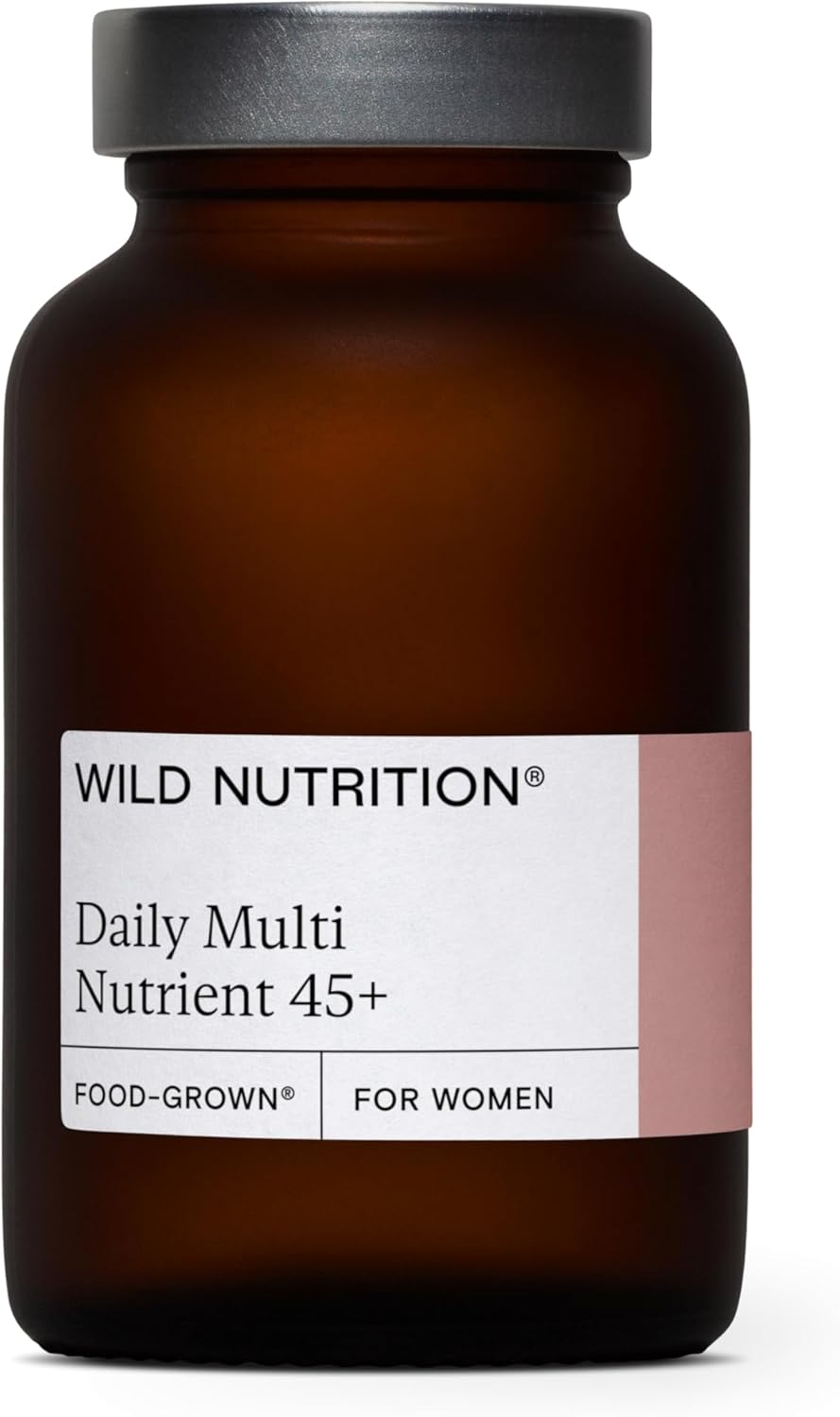 WILD NUTRITION Food-Grown® Women's 45+ Daily Multi Nutrient | Multivitamin Tablets for Women 45+ | Womens Vitamins to Support Hormonal Balance, Energy Metabolism, and Bones & Muscles | 60 Capsules