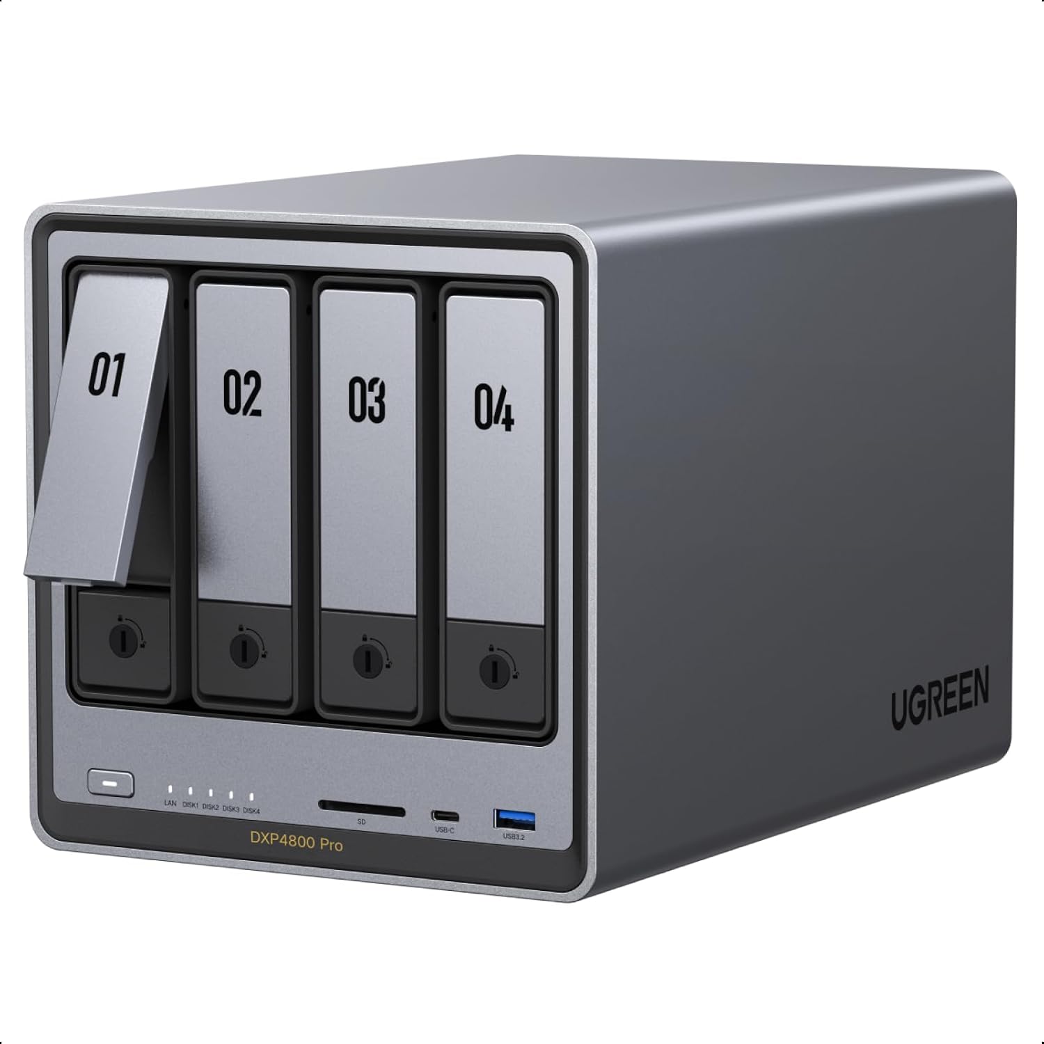 UGREEN NAS DXP4800 Pro 4-Bay for IT Professionals, Developers & Power Users