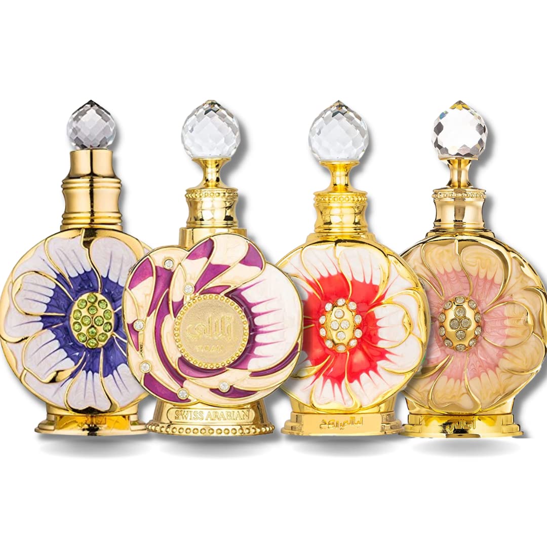 Amazing Collection Layali,Yulali,Amaali & Layali Rouge concentrated perfume oils 15ML (0.5Oz). (AMAZING COLLECTION)