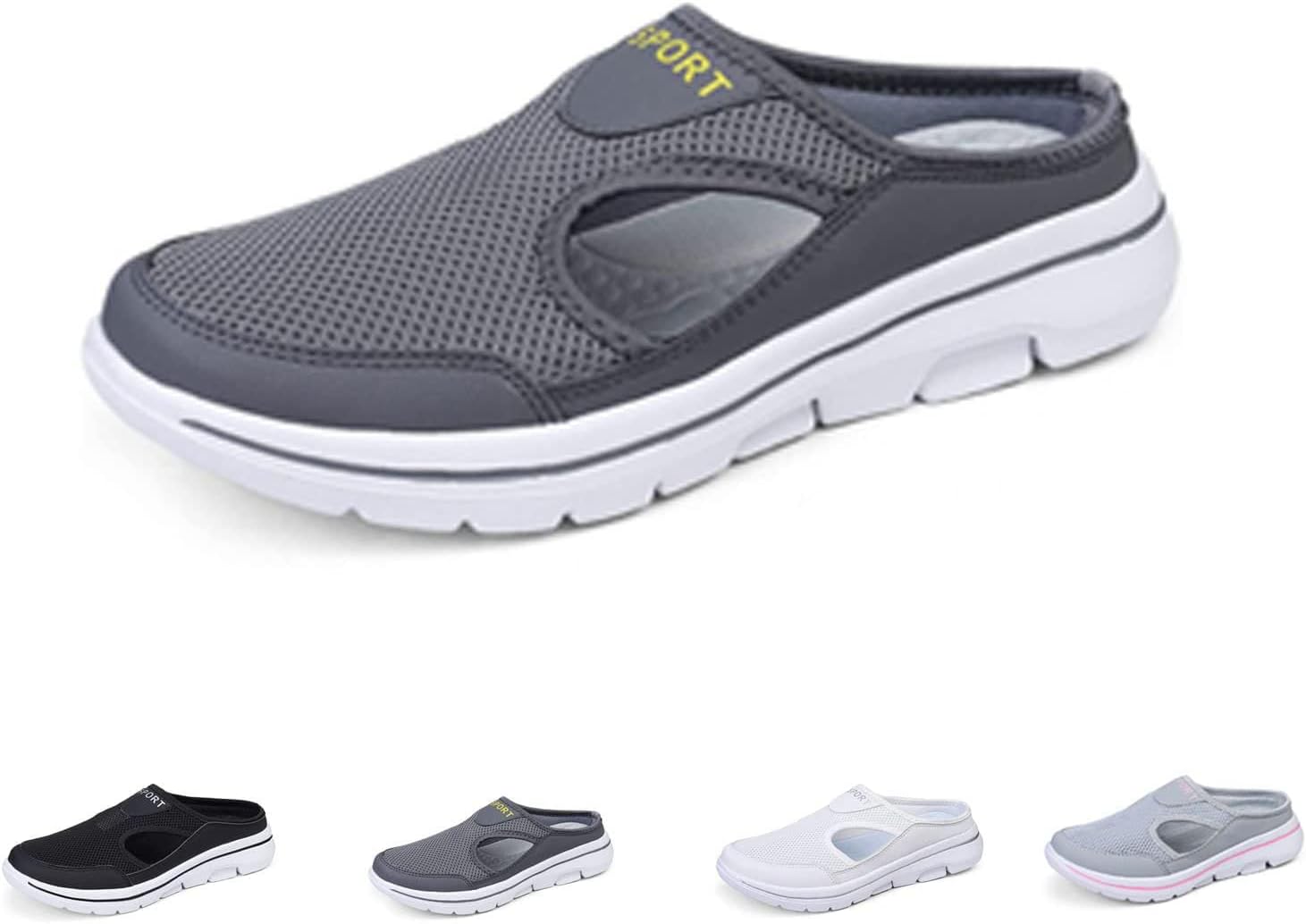 BDROX Men's Comfort Breathable Support Sports Sandals,Outdoor Casual Non Slip Orthopedic Sneakers Walking Slip on Shoes