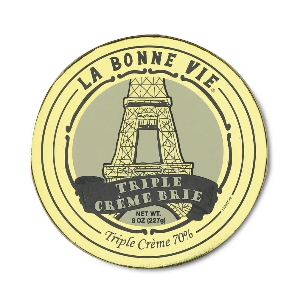 La Bonne Vie Triple Creme Brie Cheese, 8 oz, 6 Pack