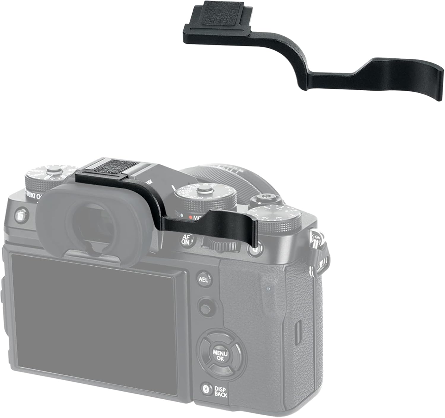 JJC Metal Thumbs Up Grip for FUJIFILM X-T5 X-T4 X-T3 Camera, Fuji XT5 XT4 XT3 Hot Shoe Mount Thumb Support Enhanced Grip