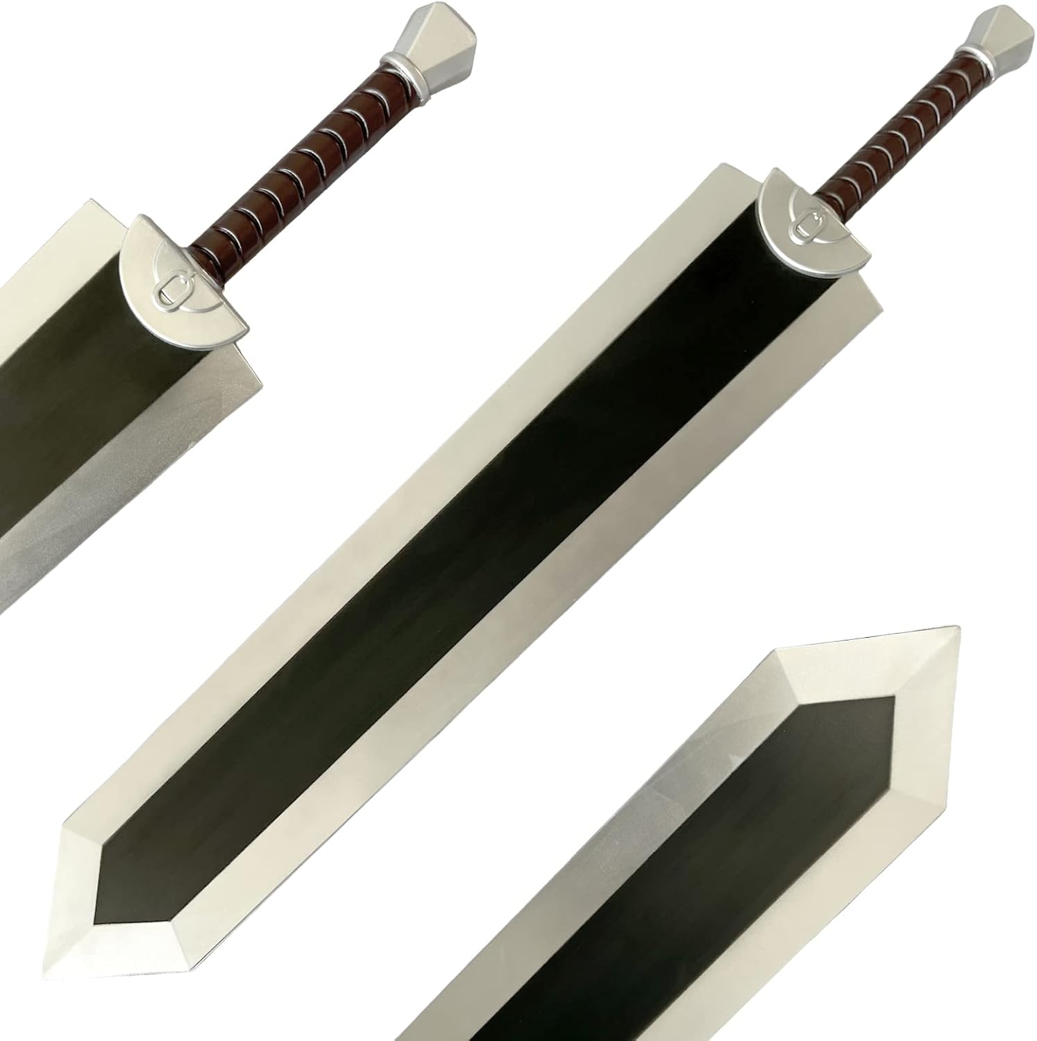 LALAPORT 40 Inches Fantasy Dragon Slayer Berserk Guts Foam Sword Perfect for Anime Cosplay Costume Event Party and Collectible