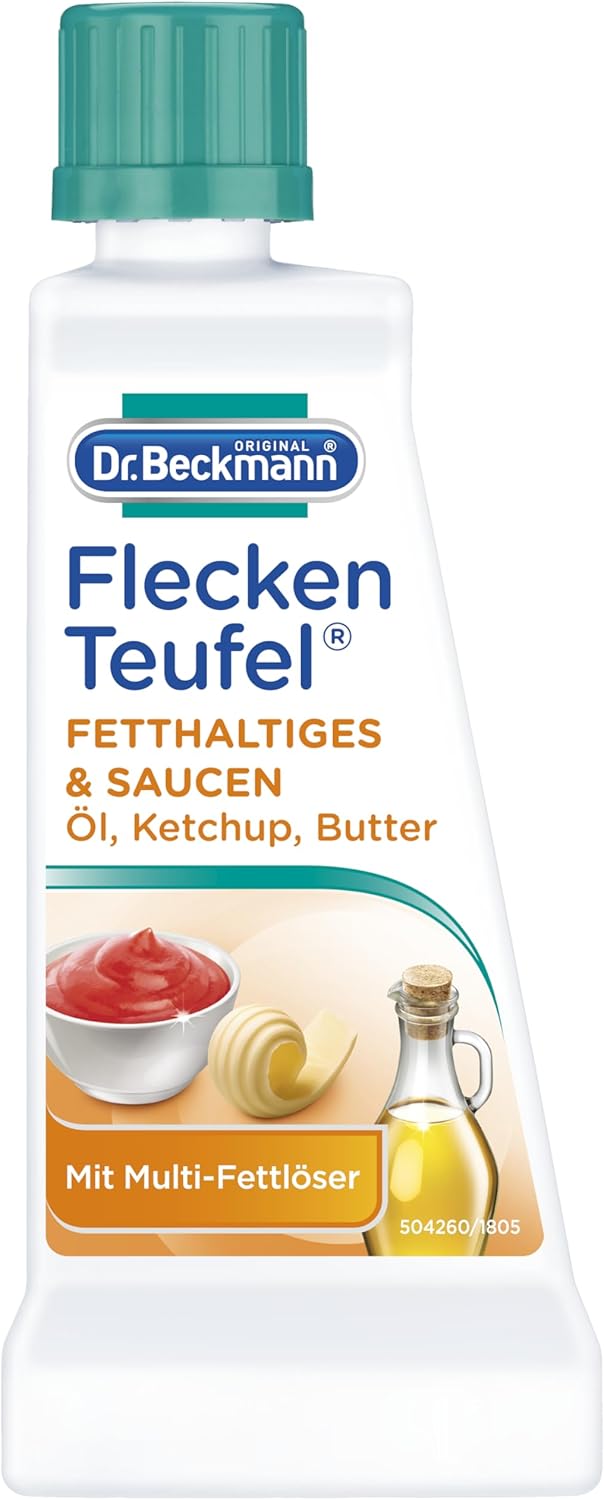 DR. BECKMANN Stain Devil: Fat, Oil & Sauces/Ketchup remover (50ml / 1.7fl oz Bottle)