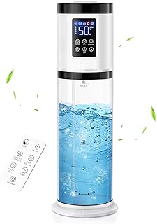 Humidifiers for Bedroom Large Room, 8L Large Capacity Cool Mist Humidifier, Air Humidifiers for Home, Smart Humidity Setting, Easy Top Fill, Sleep Mode, Essential Oil Box & Ambient Light, Auto Shutoff