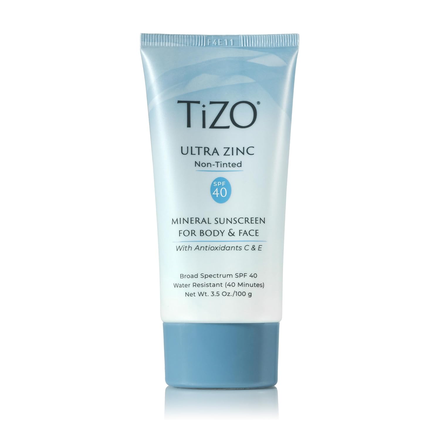 TiZO® Ultra Zinc | Non Tinted | Broad Spectrum SPF 40 for face and body | UVA and UVB protection | 20% Zinc Oxide formula | All Skin Types | 3.5 oz/100 g