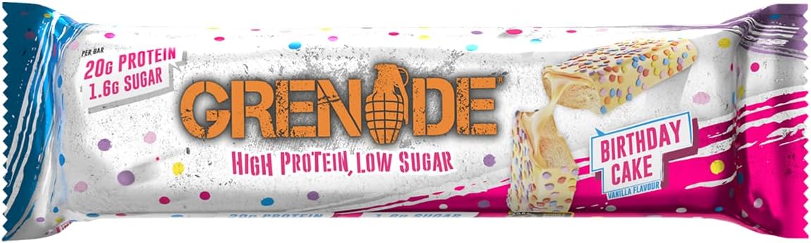 GRENADE CARB KILLA BAR Birthday Cake 12x60gm