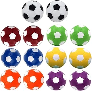 14 Pack Table Soccer Foosballs Replacement Balls, Multicolor 36mm (1.42") Official Foosball Tabletop Game Ball, Foosball Accessory Replacements for Home Recreation Room Foosball Table