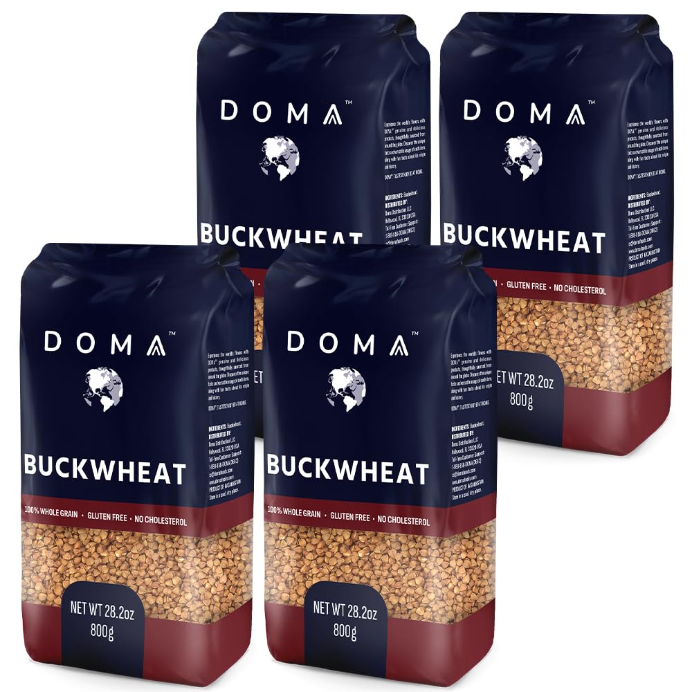 DOMA Toasted Buckwheat Groats (Kasha), Whole Grain, 7lb (4x1.76lb) 4-Pack