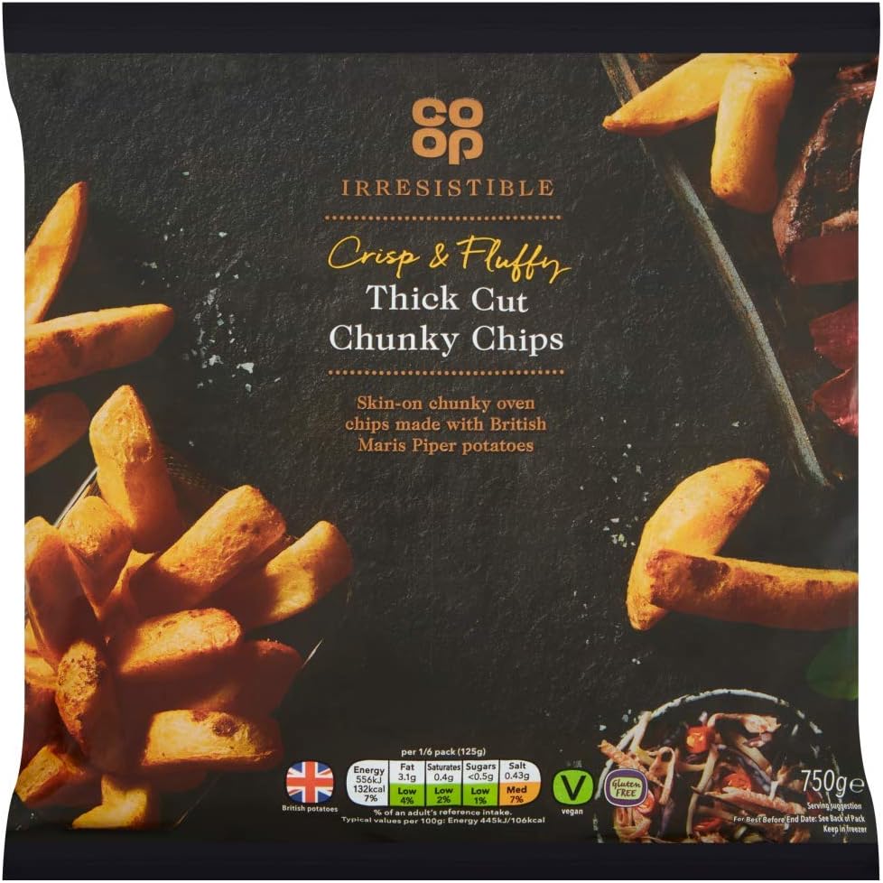 Co-op Irresistible Thick Cut Chunky Chips, 750g