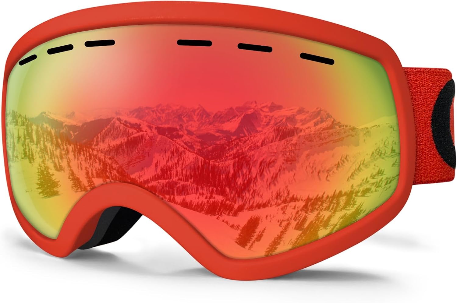 Kids Ski Goggles,Kids Snowboard Goggles for Boy Girl, Ski Goggles for Youth Teens Kids 3-14,OTG Anti Fog UV Protection