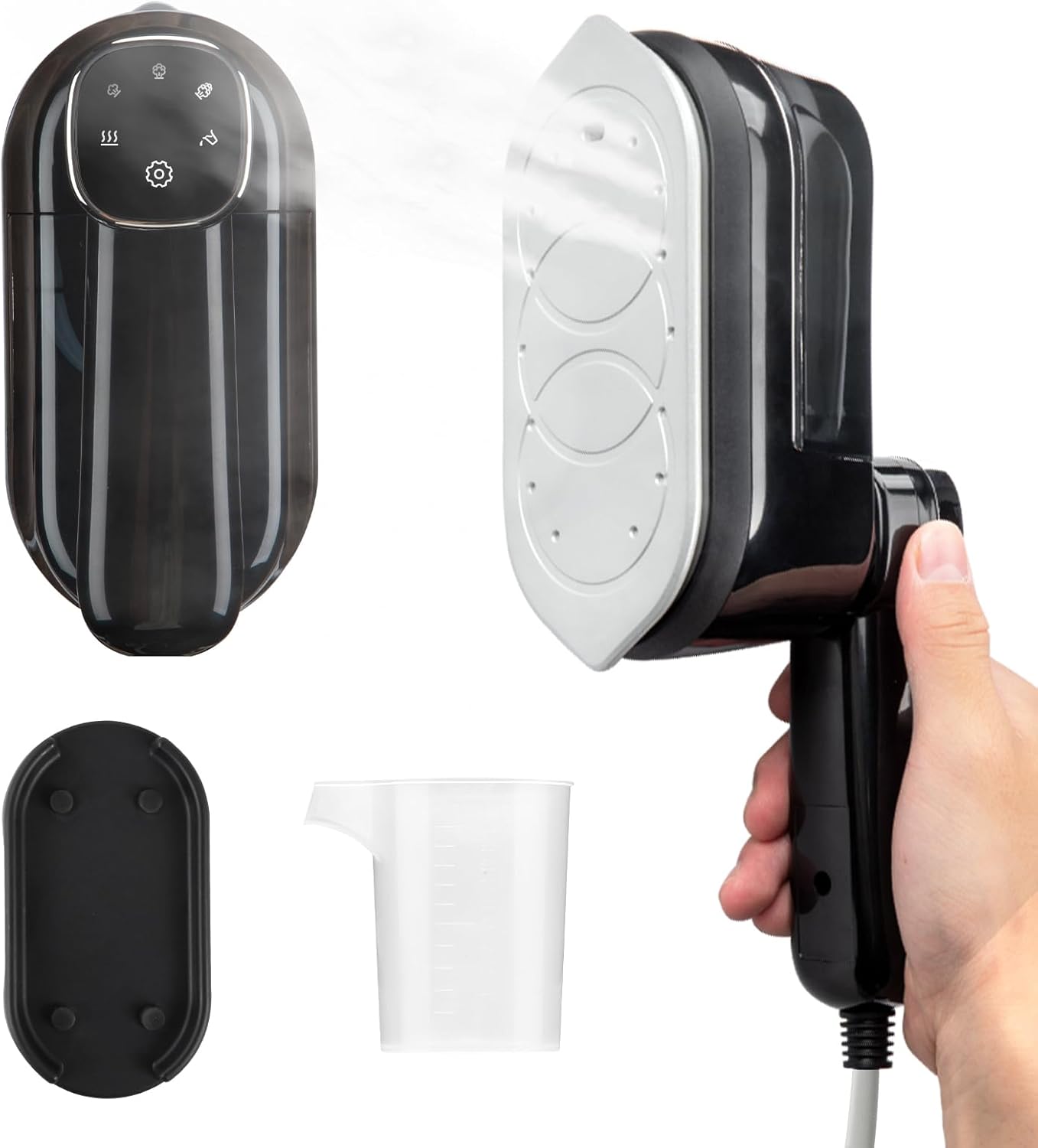 Travel Steamer for Clothes 3-Level Steam Portable Iron Handheld Garment Steamer, 20S Fast Heat-up, 360° Wrinkle Remover, Leak-proof Design, 1.76lbs Lightweight for Travel, Home, Office