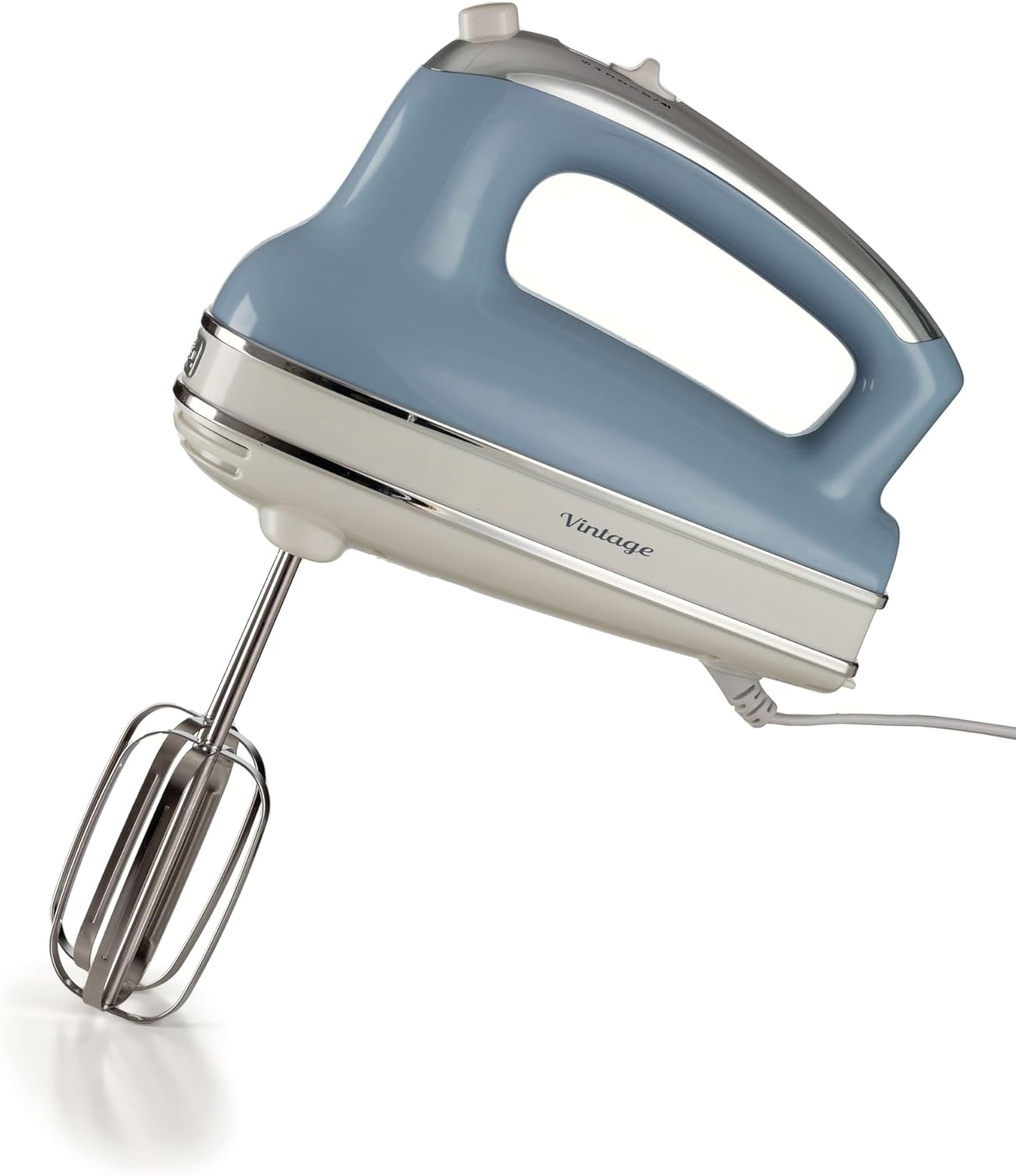 Ariete 548/05 Retro Style Hand Mixer Electric Whisk, 5 Speed & Turbo Function, Eject Button, Vintage Style, Blue