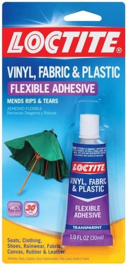 Loctite Vinyl, Plastic, and Fabric Adhesive,Pack of 2 Clear