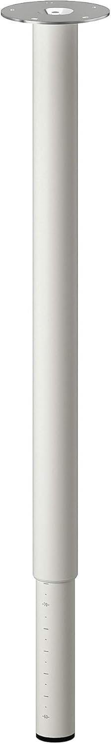 IKEA OLOV leg, adjustable 60-90 cm. white 1 pcs.