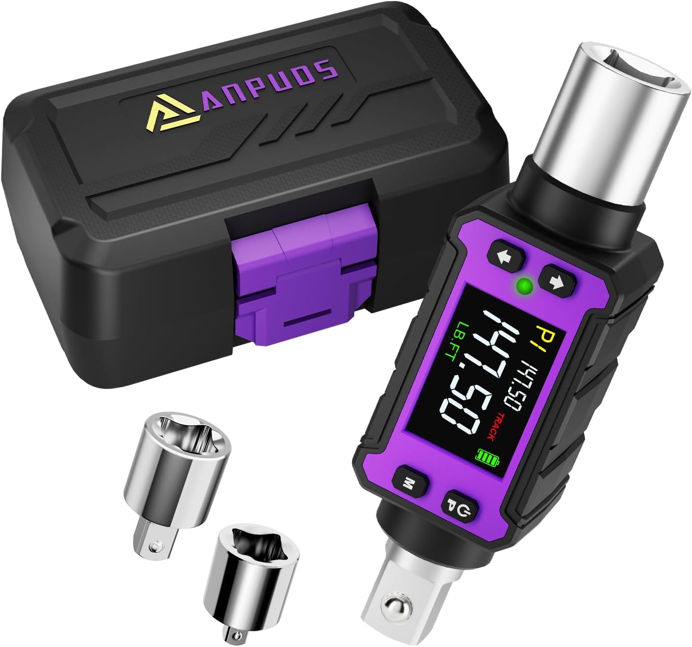 ANPUDS 1/2" Digital Torque Adapter Set (2.9-147.6 Ft-lb / 4-200 Nm)