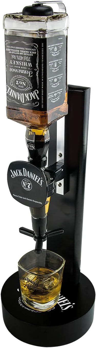 Jack Daniel's Single Optic (25ml Measure) Heavy Duty Wooden Spirit Bottle Stand