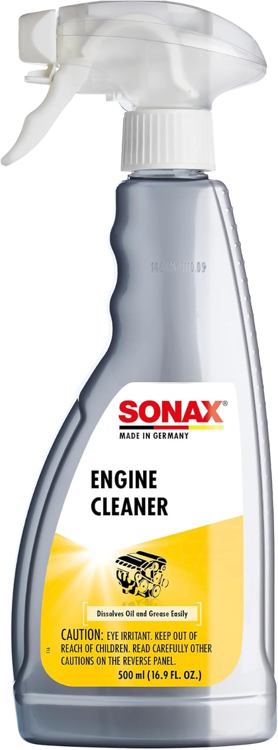 SONAX Engine Cleaner | Powerful Engine Degreaser for Oil & Grease Removal | Safe on Metal, Plastic & Rubber | Phosphate & Solvent-Free Formula | Deep-Cleaning for Hard-to-Reach Areas | 543200 | 500 ml