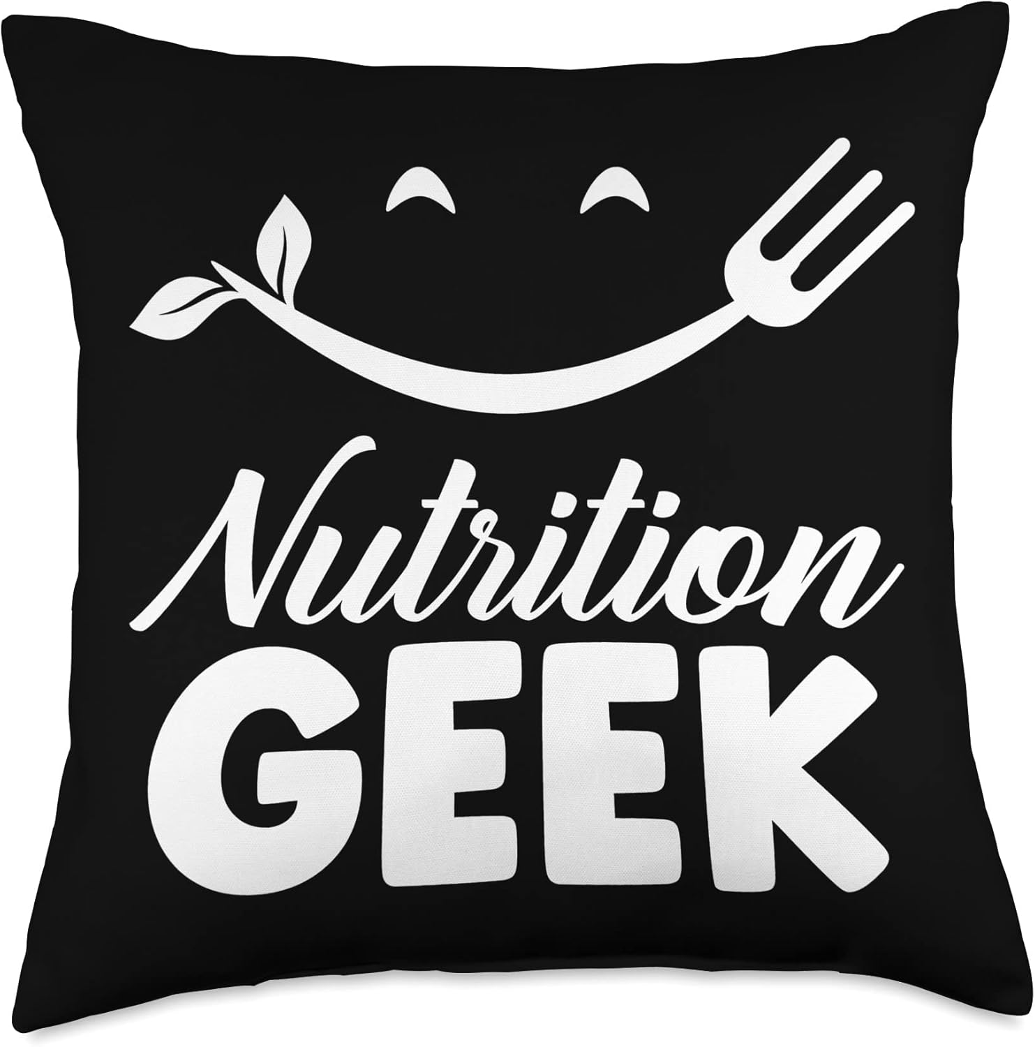Nutrition Geek Job Dietitian Nutritionist Sayings Throw Pillow, 18x18, Multicolor