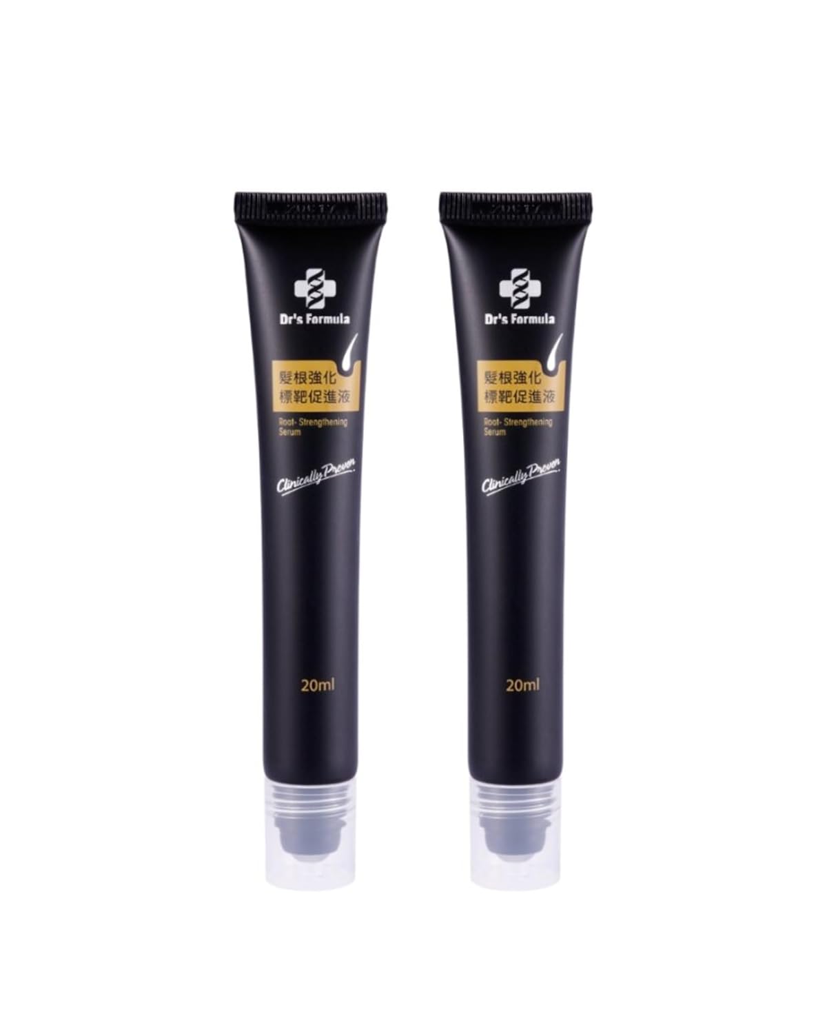 Dr's Formula Hair Root Strengthen Serum Scalp Care Essential Massage Roller Ball Nourishing Volume and Thicken Natural Ingredients Daily Use 0.67 fl oz(Pack of 2)