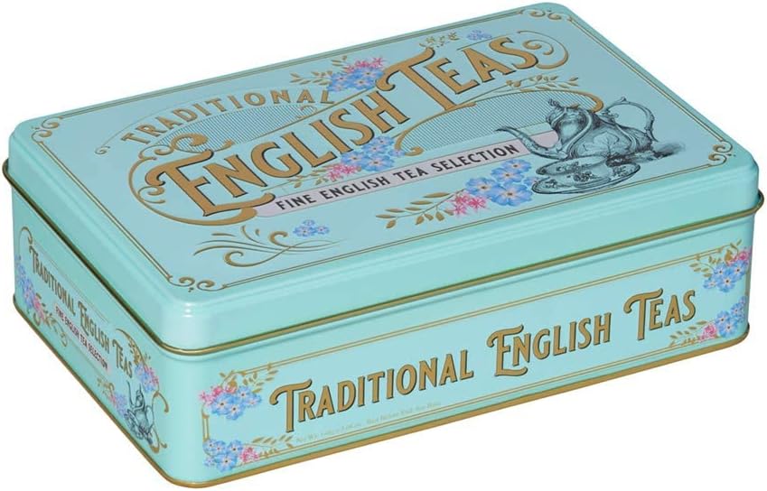 New English Teas Vintage Victorian Tea Caddy, 72 bags