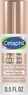 Cetaphil Hydrating Eye Gel Serum, 0.5 Oz - Reduces Dark Circles & Wrinkles, 24Hr Under Eye Cream, Retinol Alternative Peptide for Sensitive Skin