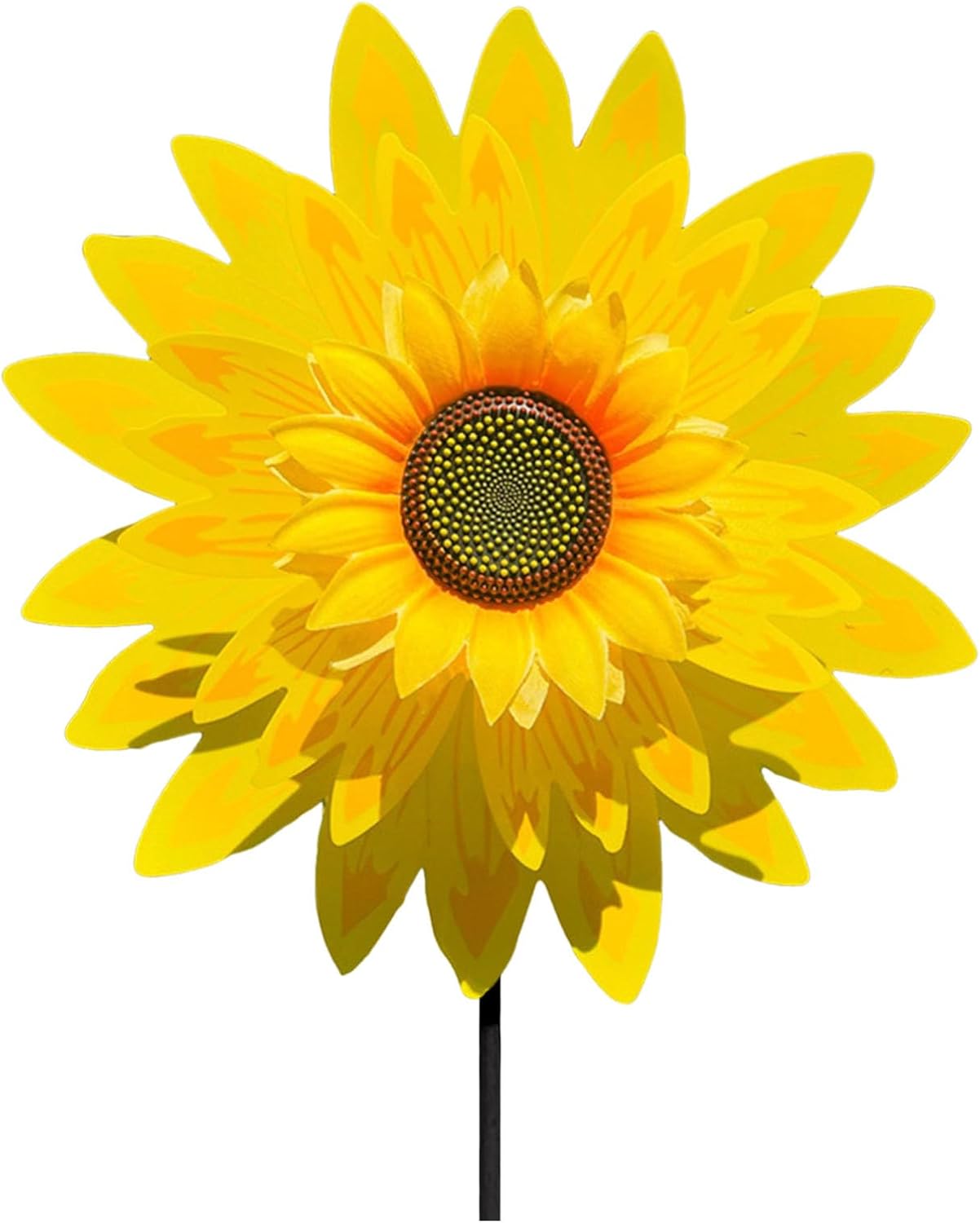 Sunflower Wind Spinners Lawn Pinwheels,1Pcs Large Windmill Pinwheel for Garden Yard Party Outdoor Decor,Sculptures Spinner Rainbow Windmills Statue Courtyard Balcony Decoration