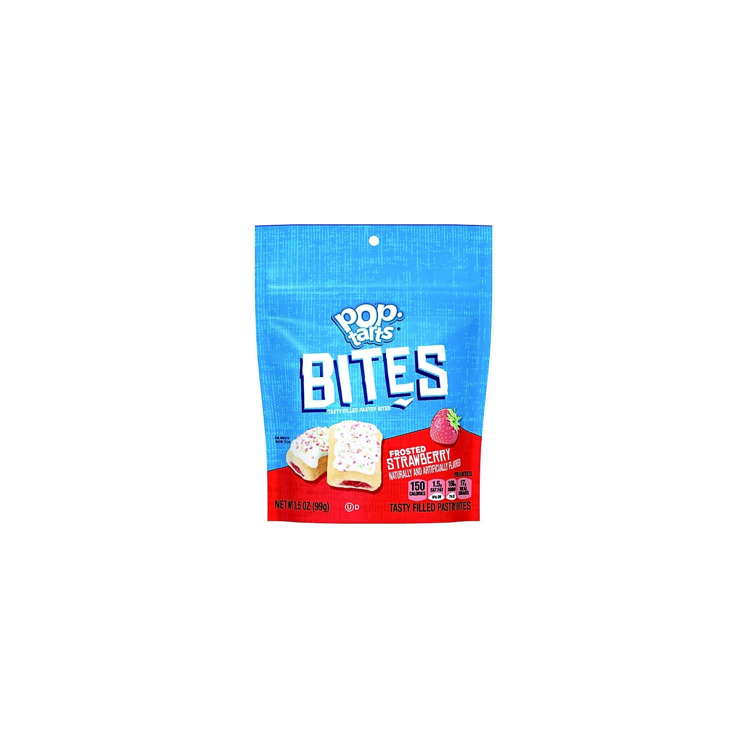 Kellogg's Pop-Tarts Bites Frosted Strawberry Toaster Pastries, 3.5 oz., 6/Carton (KEE25069)