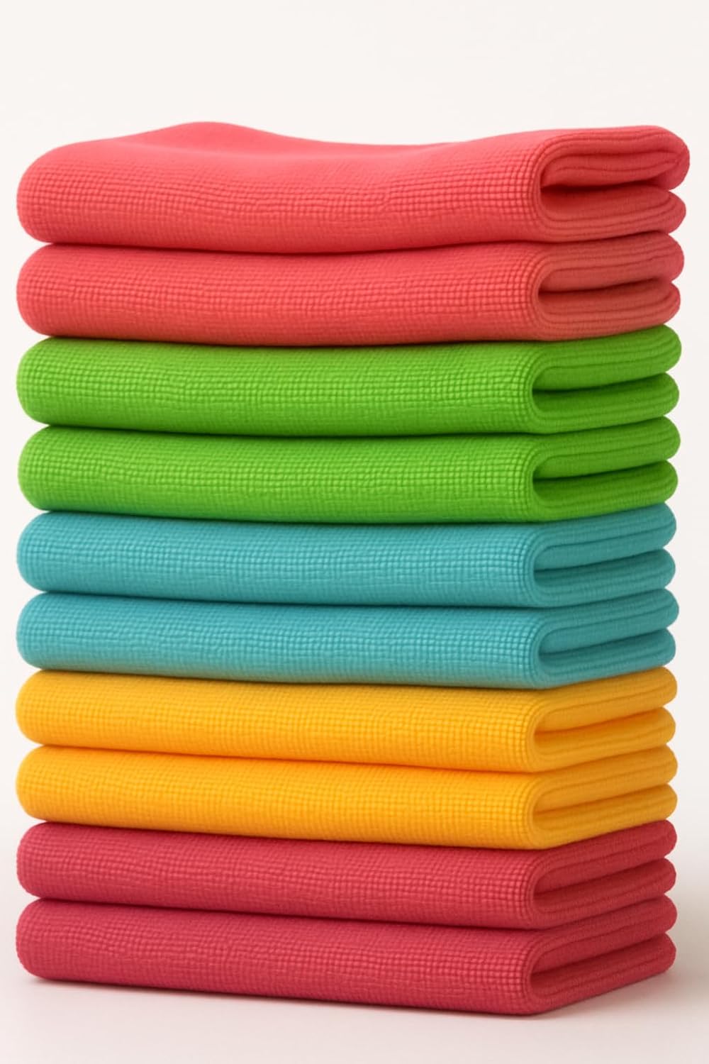 Microfiber Cleaning Cloth - 10 Pack Ultra Absorbent 40 x 40 cm Large Microfibre Cloths Cleaning for Home, Car, and Electronics - Multipurpose Scratch-Free, Lint Free Cloths for Cleaning