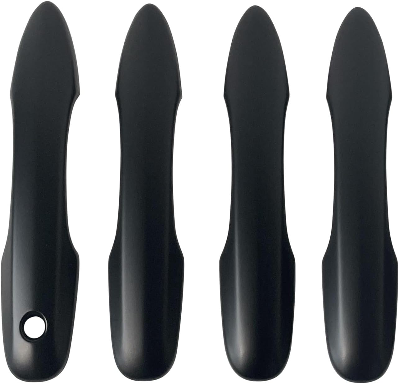 Door Handle Cover Trim Compatible with Toyota Camry 2018-2025 /Corolla 2019-2025 /Avalon 2019-2022 /Pruis Hatchback 2016-2024 Accessories Exterior Door Handles without Smart Key Holes Matte Black ABS