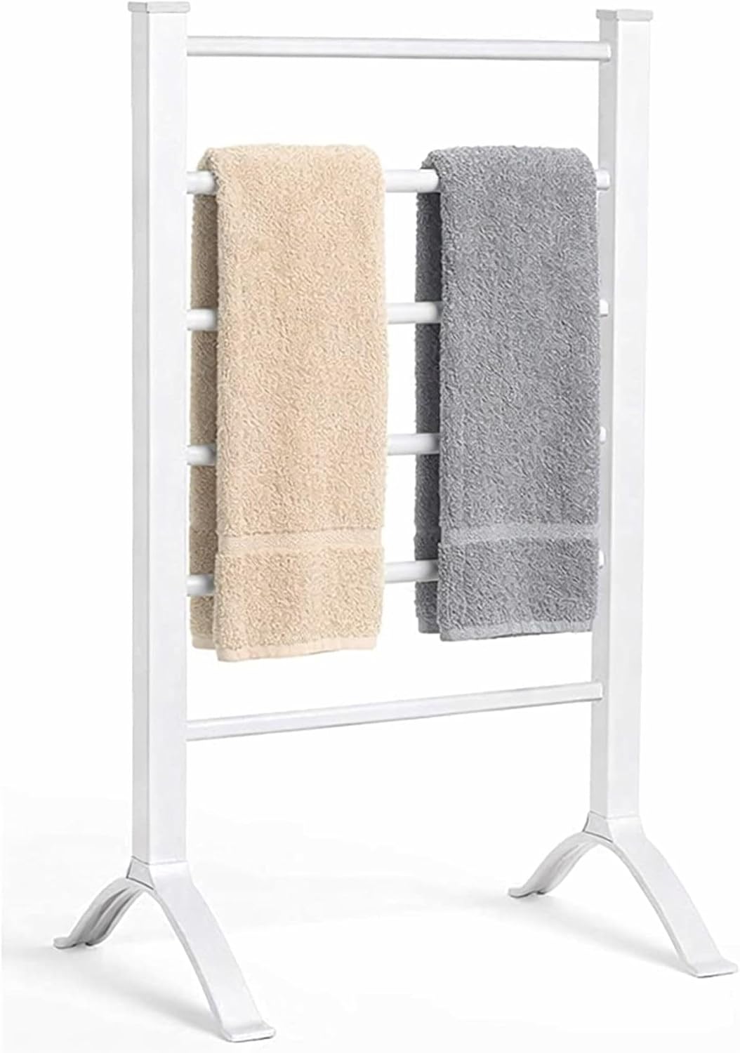 Oypla Portable Aluminium Electric Towel Rail Warmer with 6 Heated Bars