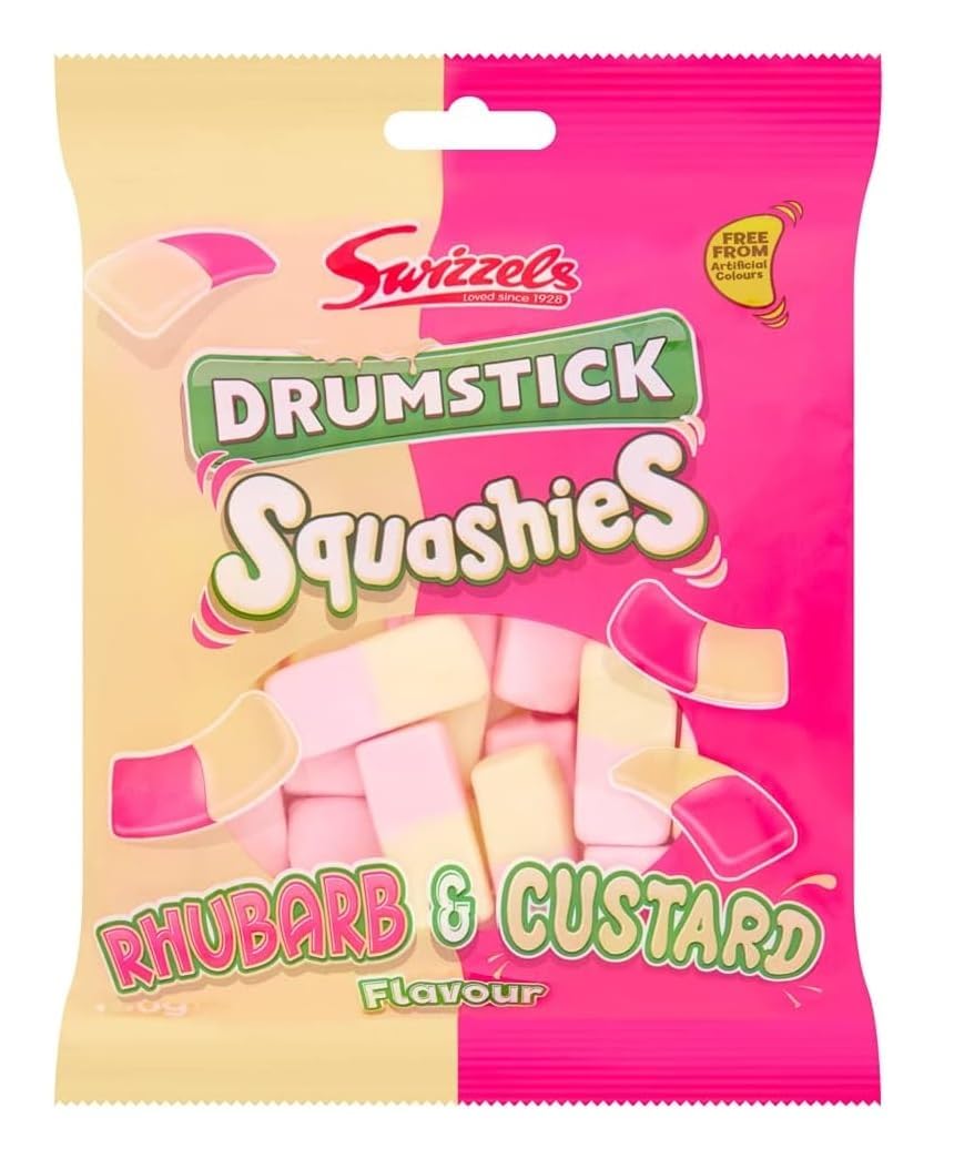Swizzel Squashies Rhubarb & Custard, 120g