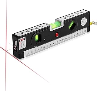 Laser Level, 2-in-1 Laser Level with 100Ft Point & 30Ft Line for Picture Hanging cabinets Tile Walls, Magnetic Laser Level Line Tool for Construction, Laser Level with home renovation