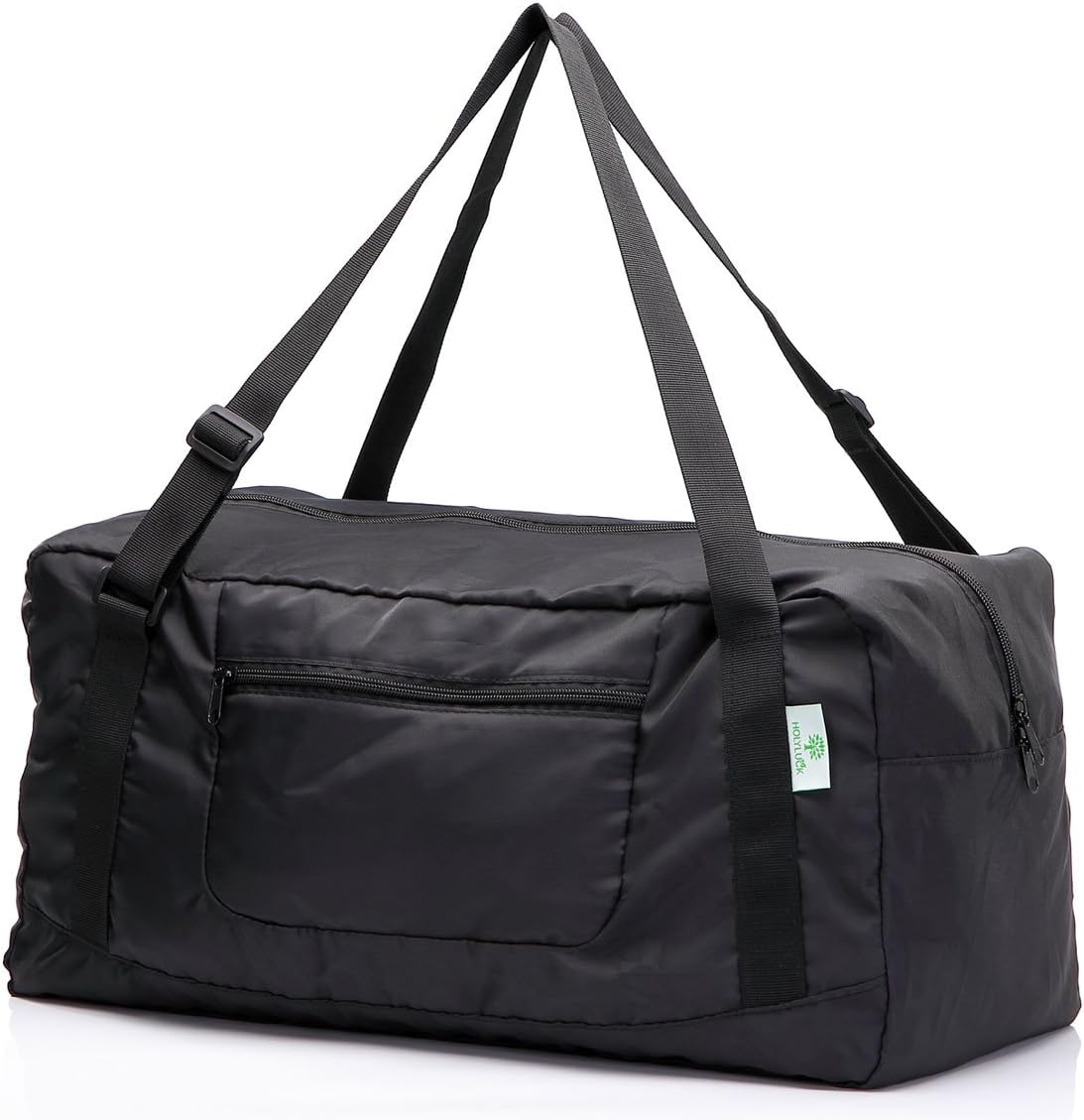 HOLYLUCK Foldable Travel Duffel Bag For Women & Men Luggage Great for Gym (black) One_Size