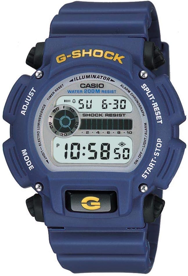 Casio G-Shock Men's Quartz Blue Rubber 200 M WR 45mm Digital Watch DW9052-2