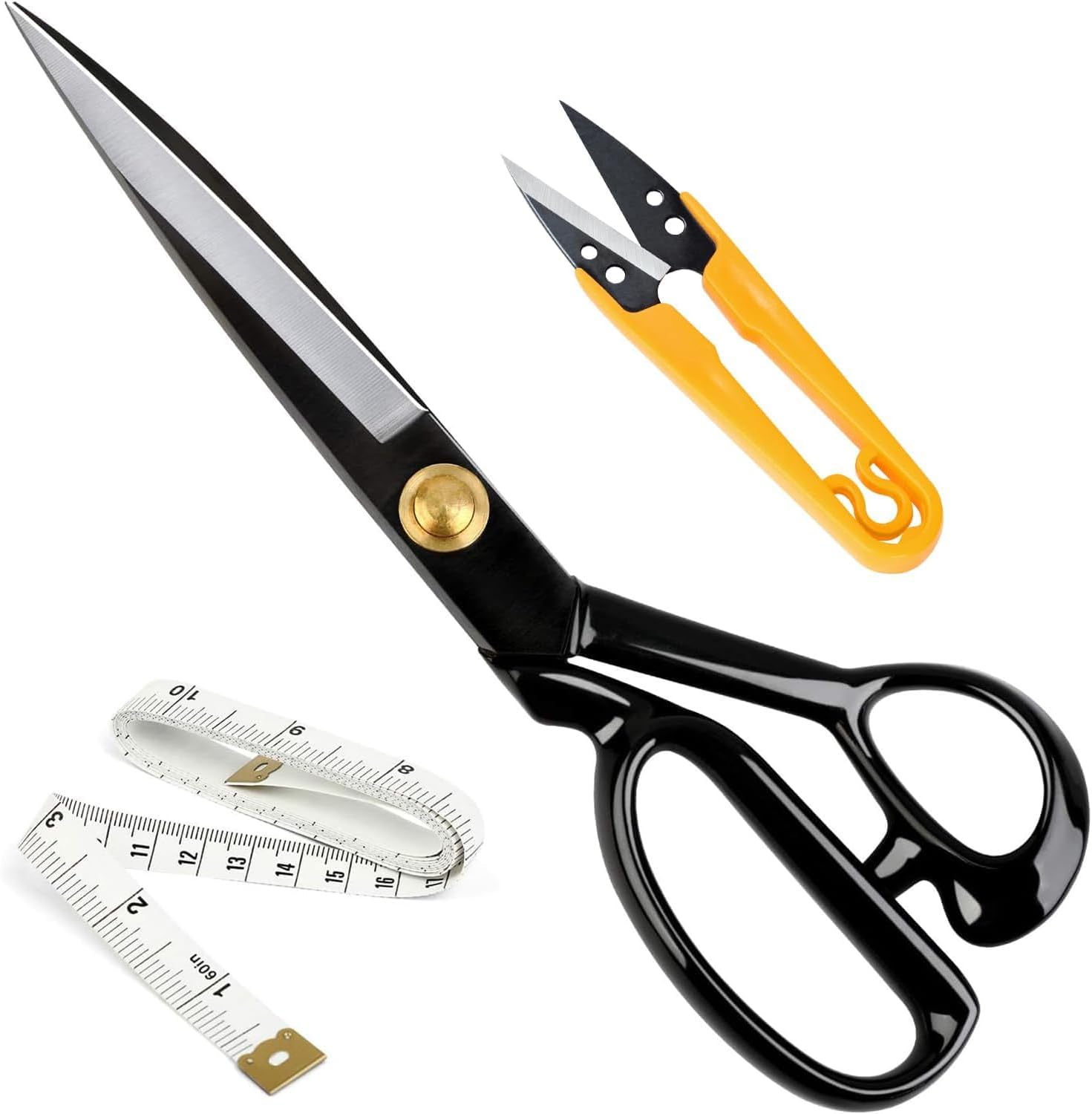 Fabric Scissors Professional 10 inch(25.4cm) Heavy Duty Scissors for Leather Sewing Shears for Tailoring Industrial Strength High Carbon Steel Tailor Shears Sharp for Home Office Artists Dressmakers