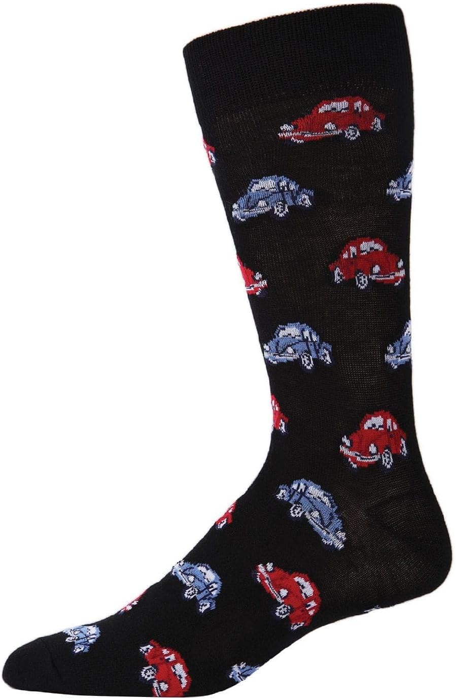 MeMoi Men's Love Bug Rayon from Rayan Blend Novelty Crew Sock