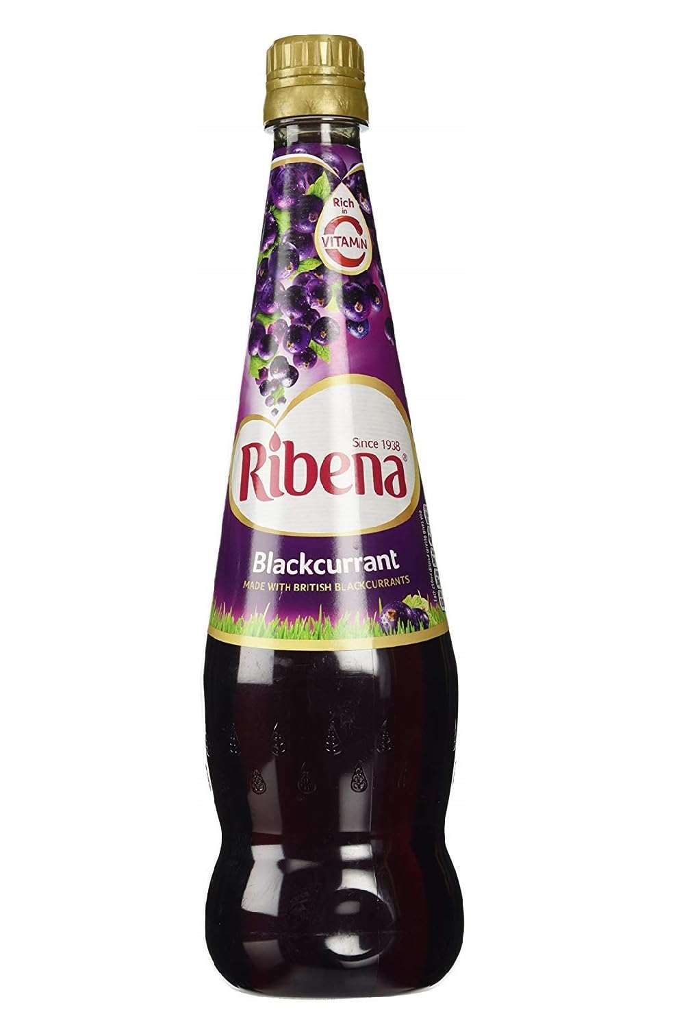 Ribena Original Blackcurrant Drink, 850 ml Bottles (Pack of 4)