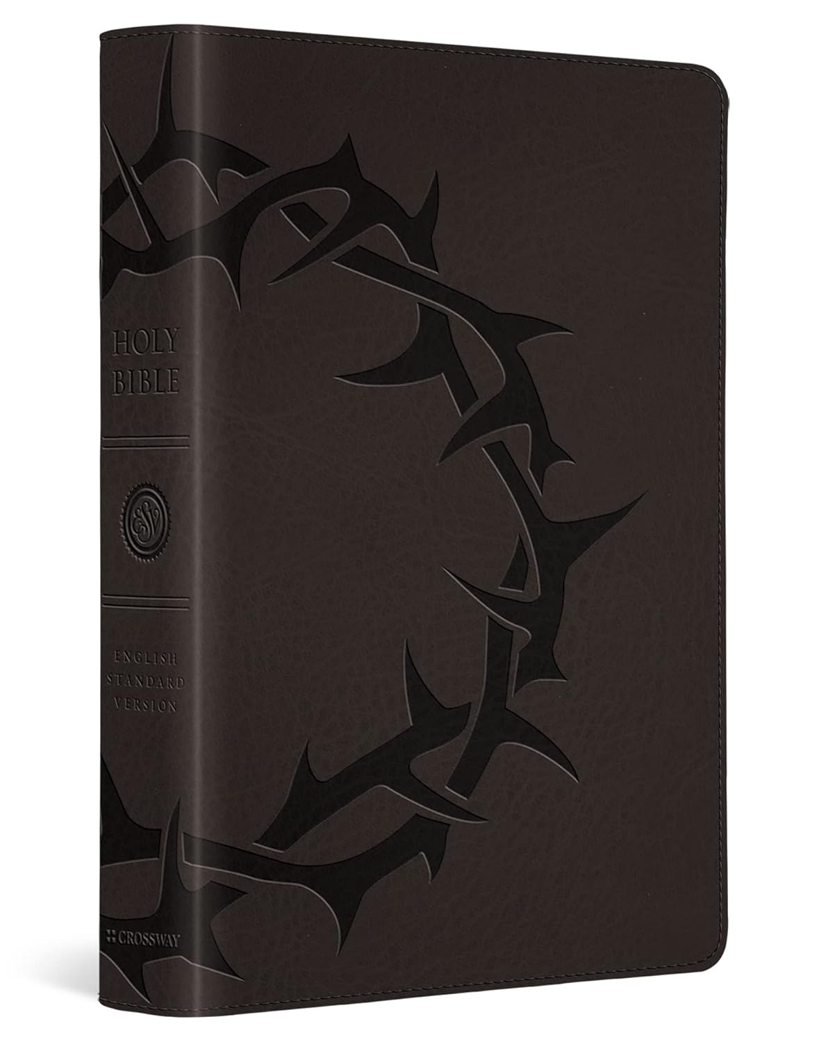 ESV Large Print Compact Bible (TruTone, Charcoal, Crown Design): English Standard Version, Trutone, Charcoal, Crown Design