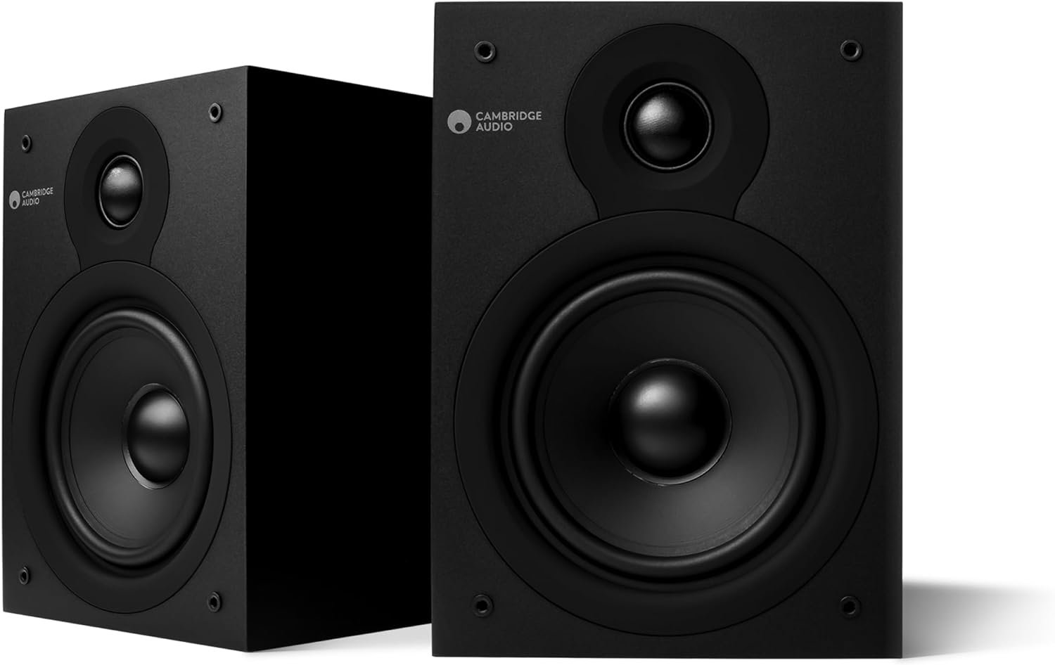 Cambridge Audio SX50 - Pair of Compact Passive Wired Bookshelf Speakers for HiFi or Home Cinema System - Optimised for Smooth and Even Frequency Response - Matte Black
