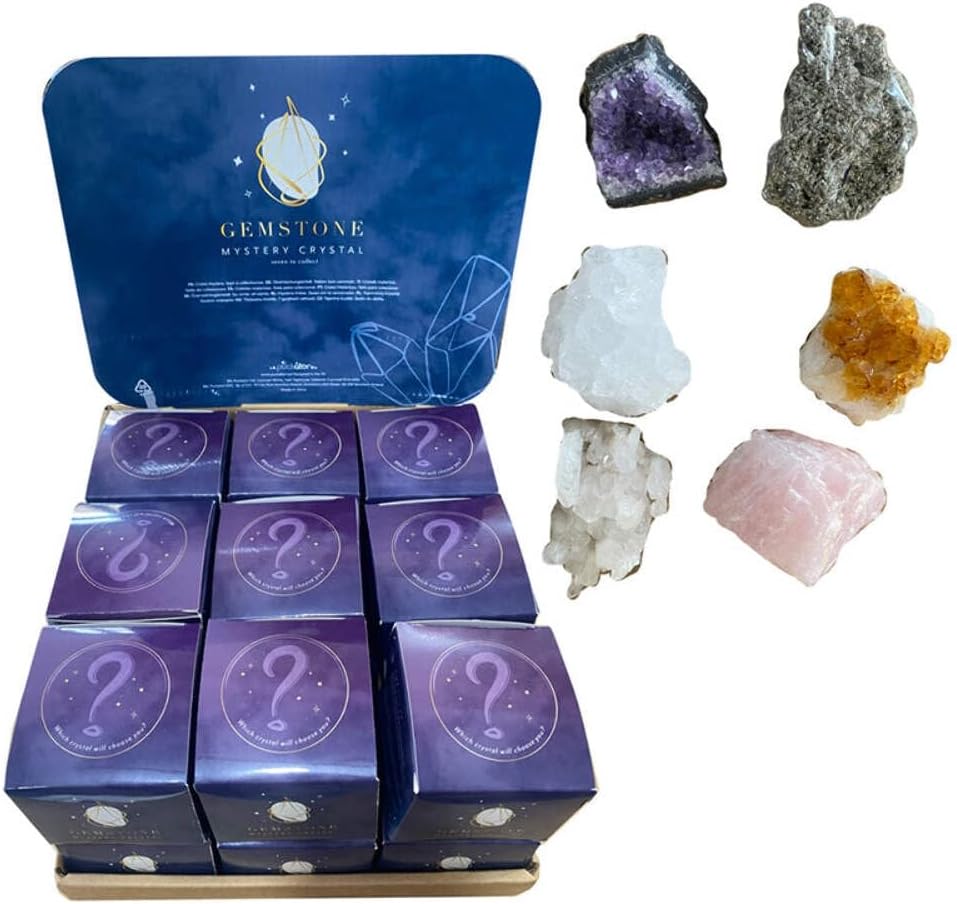 Puckator Gemstone Mystery Crystal Surprise Gift Box