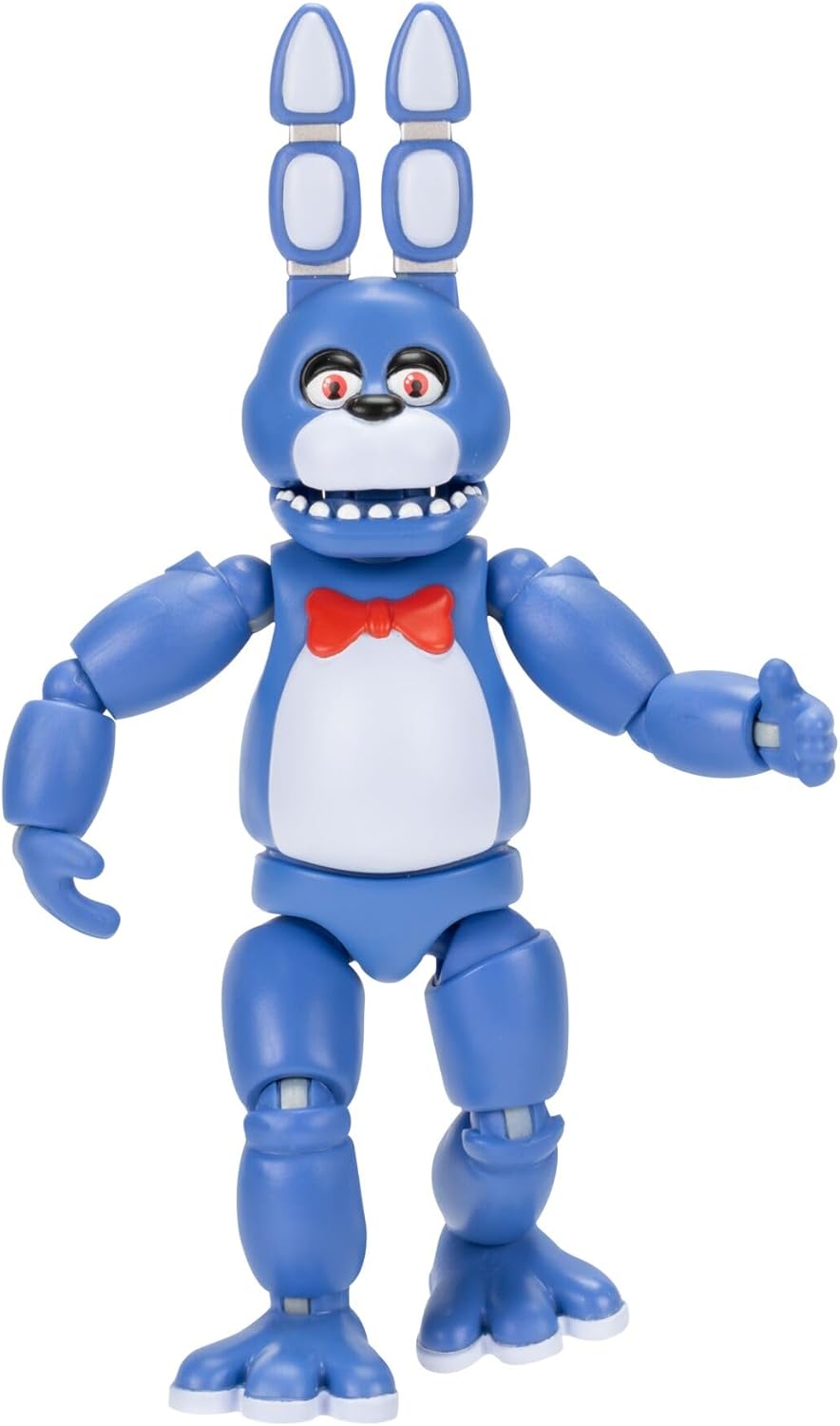 Five Nights at Freddy’s Classic Bonnie - 5-Inch Articulated Figure with Jumpscare Feature and Glow-In-The-Dark Eyes